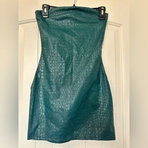 Naked Wardrobe Teal Mini Dress